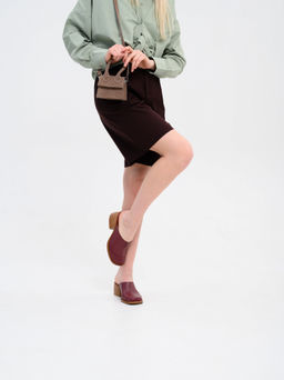 Сабо 5132.23663br.Гнилая вишня+коричневый