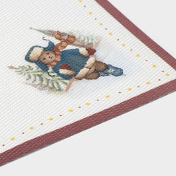 Салфетки сервировочные Доляна Московский мишка, 4 шт., новогодние, 45?30 см  фото 5