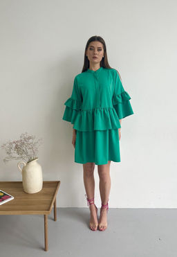 Платье AURA 3203-164 ярко-зеленый