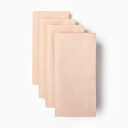 Набор салфеток сервировочных «Этель. Праздничный стол», 40×40 см - 4 шт., с декоративными кольцами, 100% хлопок