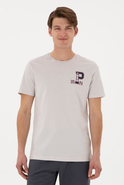 Erkek Bisiklet Yaka A__k Gri Ti__rt Sepette S_rpriz _ndirim