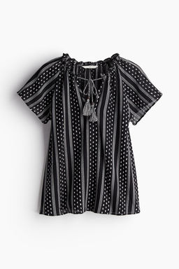 Blusa de algodon con cordon de ajuste - H&m фото 5