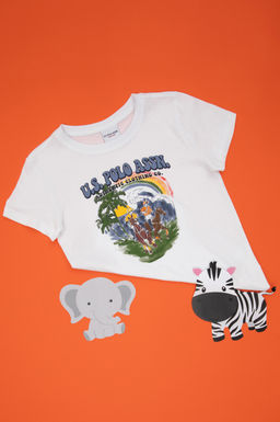 Белая футболка для мальчика