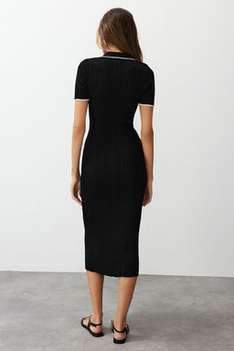 TRENDYOLMILLA Haki Renk Bloklu Midi Triko Elbise TWOSS24EL00831 фото 10