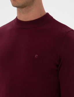 Mor Slim Fit _eyrek Yaka Basic Triko Kazak - Pierre cardin фото 7