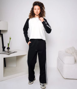 Спортивный костюм тройка #КТ9003 (6), чёрный