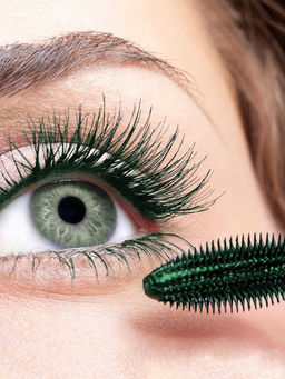 Фибро-Тушь для ресниц - Черно-зеленая