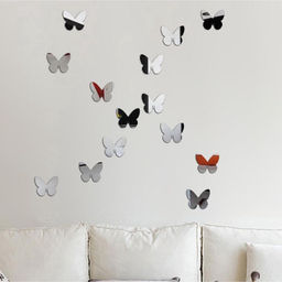 Зеркало настенное Бабочки, на клеевой основе, акриловое, 20 шт. 7.5?9 см - Take it easy фото 6