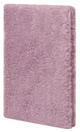 Ежедневник А5 недатированный LOREX COZY MOOD 96 л. лиловый, искусственный мех, с ляссе