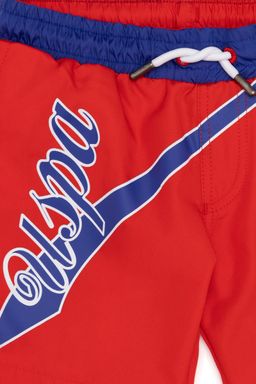 Красные морские шорты для мальчика - U.s. polo assn фото 3