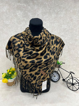 Платок в клетку из кашемира, мультицвет