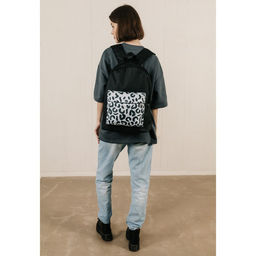 Рюкзак молодёжный Леопард, 33х13х37, отд на молнии, н/карман, чёрный - Nazamok фото 10