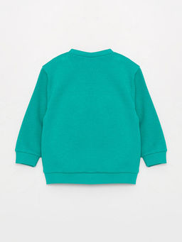 Bisiklet Yaka Bask?l? Erkek Bebek Sweatshirt ve E?ofman Alt? - Waikiki фото 3