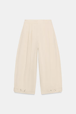 PANTAL?N BARREL BAJO AJUSTABLE / Crudo - Zara фото 2