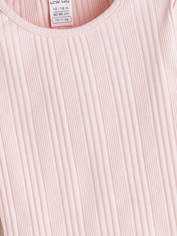 Bisiklet Yaka Uzun Kollu Basic K?z Bebek Pijama Tak?m?