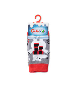 Цена за 2 пары CONTE-KIDS Новогодние носки серый