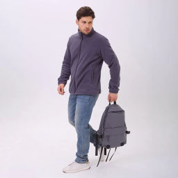 RODOS Толстовка на молнии мужская флис М-321 Синий  фото 38