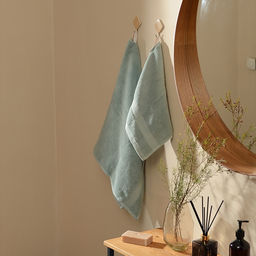 Полотенце махровое SL HOME: Classic «Аззура», 50×90 см, хлопок 100%, бирюзовое