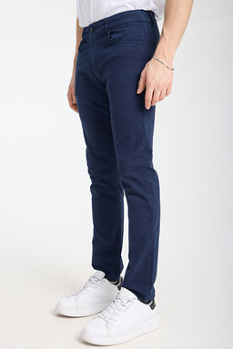 Lacivert Slim/Dar Pa_a Basic 5 Cep Esnek Gabardin Pamuklu Pantolon TMNSS25PL00020