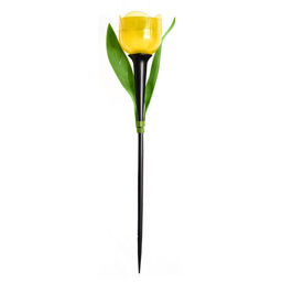USL-C-452/PT305 YELLOW TULIP Садовый светильник на солнечной батарее Желтый тюльпан. Белый свет. 1*LR аккумулятор в/к. IP44. TM Uniel.