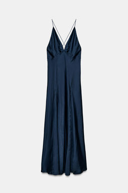 ZW COLLECTION LONG SATIN DRESS - Zara фото 7