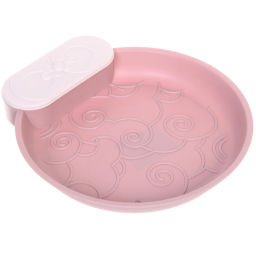 Цена за 2 шт. Тарелка пластиковая "SEGRETO" 22*23,5*3,5см пыльная роза