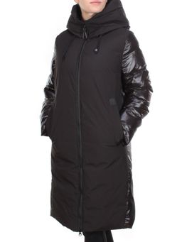 2235 BLACK Пальто женское зимнее AKIDSEFRS (200 гр. холлофайбера) - Fashion фото 3