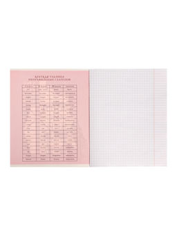 Тетрадь предметная Комикс Аниме 48 листов в клетку Английский язык, со справочным материалом, обложка мелованный картон, УФ-лак (полный), блок офсет - Calligrata фото 10