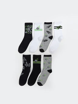 Desenli Erkek ?ocuk Soket ?orap 7li