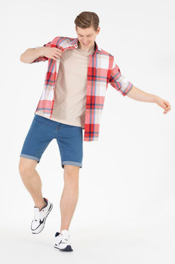 U. S. Polo Assn Мужская красная рубашка в шотландскую клетку - U.s. polo assn фото 2