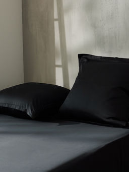Простыня 1.5 спальная SL Home Tencel, 160235 см, чёрная, тенсель - Sima-land home фото 7