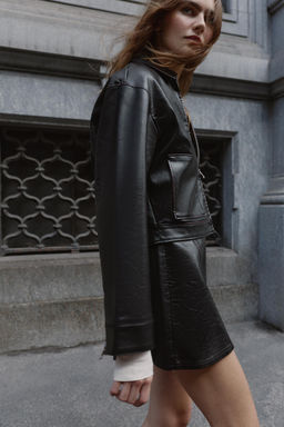 FAUX LEATHER JACKET - Zara фото 3