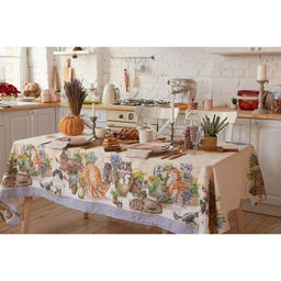 Скатерть Этель Уютные коты, 180?147 см, 100% хлопок, саржа 190 г/м?