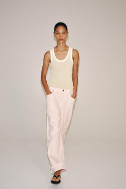 ZW COLLECTION 100% LINEN TOP WITH TIES - Zara фото 29