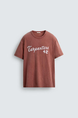 WASHED EMBROIDERED T-SHIRT - Zara фото 6