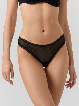 Трусы бразилиана женские черные в наборе, 3 шт - Mark formelle фото 2