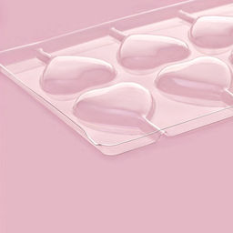 Форма для шоколада и конфет Сердце, 27.2?18.2 см, 8 ячеек, прозрачная