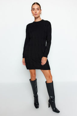 TRENDYOLMILLA Vizon Mini Triko Bisiklet Yaka Elbise TWOAW22EL0027  фото 19