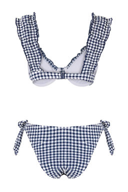 TRENDYOLMILLA Potikare Desenli Bralette Dokulu Regular Pretty Bikini Tak?m? TBESS25BT00035 фото 12