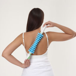 Массажёр «Скалка», универсальный, 12 колёс, d=7×45 см, МИКС