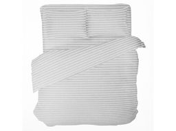 Комплект постельного белья 4251/1-БЧ евро сатин рис. 11-4601 цв. серый 2*2