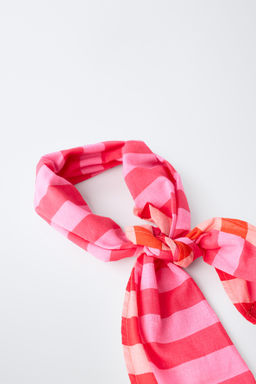 BANDANA ESTAMPADO RAYAS / Fucsia - Zara фото 3