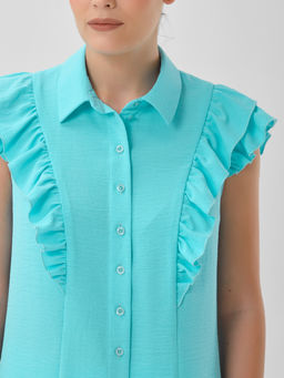 Блузка с оборками - Stilla фото 10