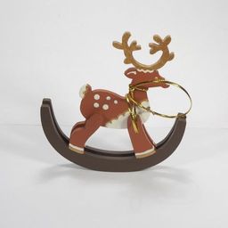 Елочные игрушки - Олень на качалке 360-5 - Idh фото 4