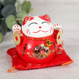 Копилка Кот манэки-нэко на коврике 8 см / 201 /уп 150/ - ГалеонТрейд фото 4