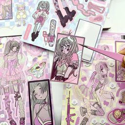 Набор наклеек Anime hottie