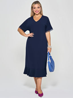 Платье 0421-1 черничный - Dora фото 21