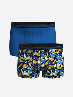 Standart Kal?p Pamuklu Esnek Erkek Boxer 2li