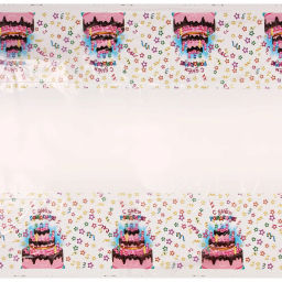 Цена за 4 шт. Скатерть "С днем рождения!!!" 108*180см, пвх