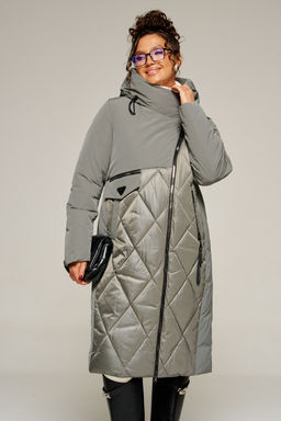 Пальто Beautiful Free 8023 серый